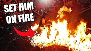 He Beat Up My Girlfriend So I Set Him On Fire...