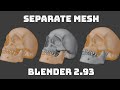 How to Separate mesh in Blender 2.93