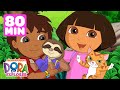 Dora the Explorer's Baby Animals Rescues & Adventures! 🐱 80 Minute Compilation | Dora & Friends