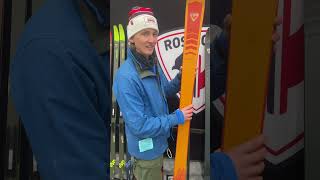 Backcountry skis with fishscales