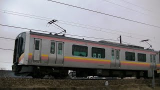 ﾀﾞﾌﾞﾙﾊﾟﾝﾀE129系A30+A1編成　信越本線下り普通435M　長岡→新潟