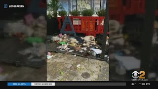 Only On CBS2: Manhattan Business Owners Find Garbage Thrown In Outdoor Dining Area Overnight