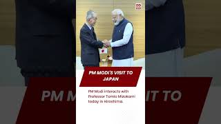 PM Modi interacts with Professor Tomio Mizokami today in Hiroshima.