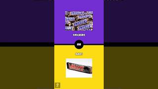 SNICKERS Or MARS: Would you Rather. #shorts #wouldyourather #chocolate