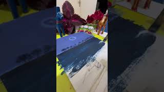 Moon scenery painting#Realistic #Painting😮😮🎨#ArtVideo ￼