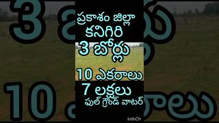 8885969825:ప్రకాశం జిల్లా కనిగిరి దగ్గర పది ఎకరాల పొలం మూడు బోర్లు ఎకరం ఏడు లక్షలు మాత్రమే