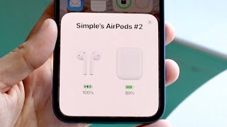 How To See Battery Life On Airpods!