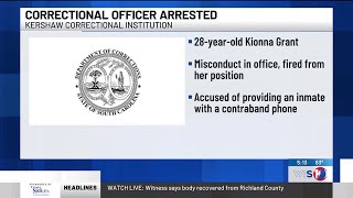 Kershaw Correctional Institution officer charged, accused of allowing inmate to have phone