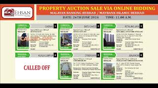 PROPERTY AUCTION SALE VIA ONLINE BIDDING MALAYAN BANKING BERHAD / MAYBANK ISLAMIC BERHAD