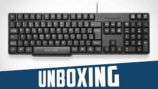 Unboxing \u0026 Review: Teclado USB básico Multilaser TC213