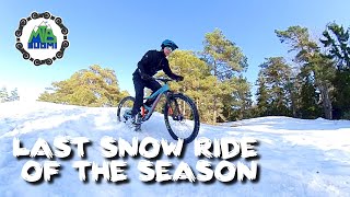 Last snow biking of the season | Porkkalanniemi #shorts