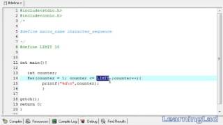033 33 #define PreProcessor Directive in C Programming Language Video Tutorial