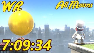 [WR] Super Mario Odyssey: All Moons (880) Speedrun in 7:09:34 (No Commentary)