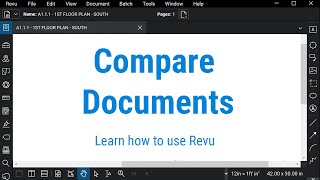 Bluebeam Revu: Compare Documents