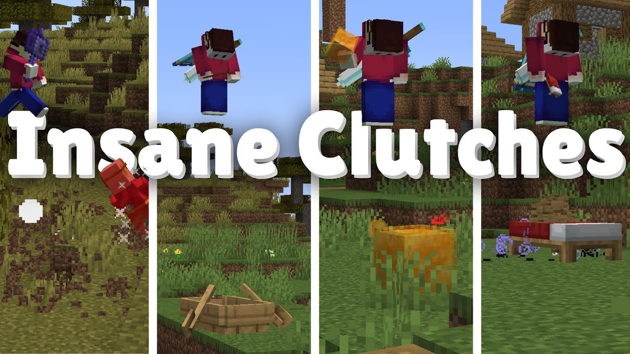 Even More Insane Minecraft Clutches Youtube