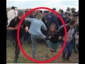 Devil journalist kicking refugees and fired after being caught on camera.