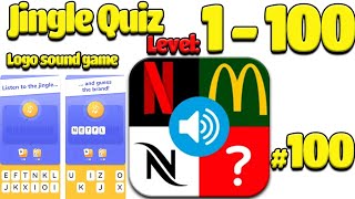 Jingle Quiz ‪Game Level  1 - 100 Complete Answers  Gameplay Name that jingle guess the logo