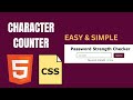 Create an EASY Password Strength Checker | HTML & CSS & JS