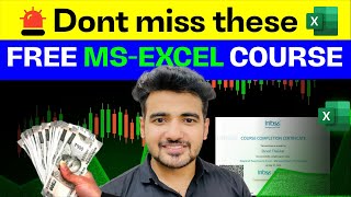 Infosys Launched Free MS-EXCEL Certification Courses | Top 5 Excel Courses For Students in 2024