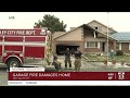 fire rips through garage of west valley city home