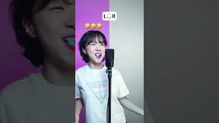 #part2 Singing 'Makeba' with a flashing mouthpiece❗️🤣🤣#Loop #LRSound