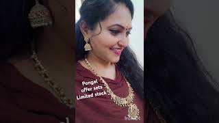 Pongal offer sets #trending #offer #viralvideo #necklace #beautiful #pongal #sets #limited #new