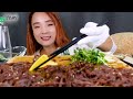 mukbang 🥩쫀득쫀득 숙성양념 한우육회먹방 😋 쫀득쫀득 찰진식감🥰 korean style raw beef asmr 쎄미