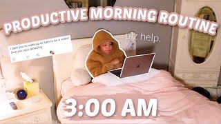 INSANELY PRODUCTIVE 3 AM MORNING ROUTINE!
