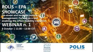EPA-POLIS Webinar: On-street and kerbside vehicle parking management