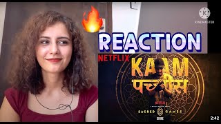Kaam 25: DIVINE | Sacred Games | Netflix | NixReacts | REACTION