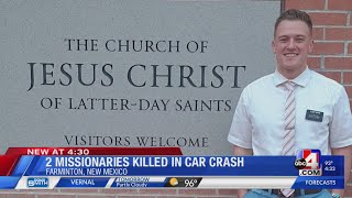 Two missionaries, one from Utah, killed in New Mexico crash