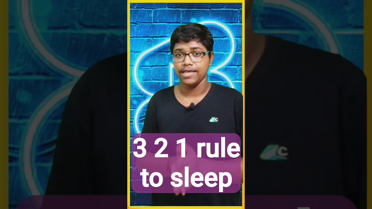 3 2 1 Rule To SLEEP 😴 #shorts #sleep #howtosleepfaster - YouTube