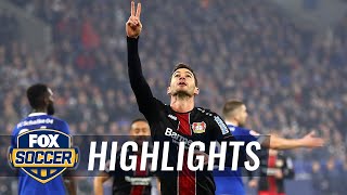 Lucas Alario doubles Leverkusen lead vs. Schalke 04 | 2018-19 Bundesliga Highlights