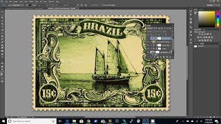 How To Make a Stamp in Photoshop | Vintage Postage Stamp Photoshop Tutorial