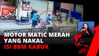 Viral! Pengendara Motor Matic Merah yang Nakal, Usai Isi BBM Langsung Kabur | tvOne