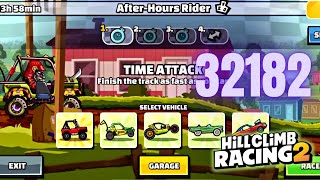 HILL CLIMB RACING 2 - AFTER-HOURS RIDER TEAM EVENT - 30,585 (32,182) SCORE | GAMEPLAY