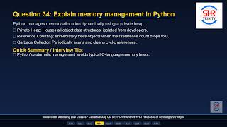 Python Interview Questions Series | Part 4: Advanced Python (Questions 31–40) | SHR Trinity