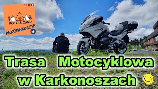 (4K) Bardzo motocyklowa trasa w Karkonoszach.