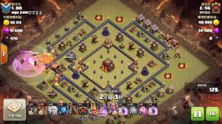 【Clash of clans】部落戰10本11本三星分享 SG狗球屌打對面10本 #004