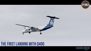 P3Dv5 | First flight with Dash 8 Q400!