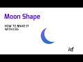 Create moon shape with css