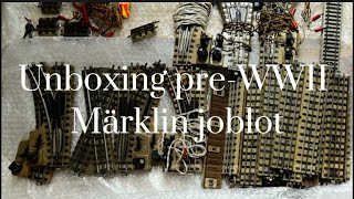 Unboxing eBay delivery - joblot of vintage Märklin pre-WW2 track