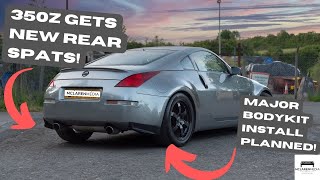 350z GETS NEW REAR SPATS