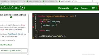 repeat a string repeat a string freecodecamp