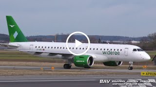 Embraer E190-E2 - Wideroe LN-WEC - takeoff at Memmingen Airport