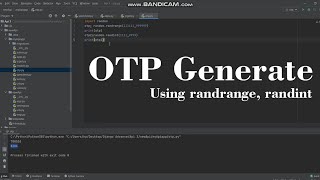 OTP generate using random function | randrange and randint