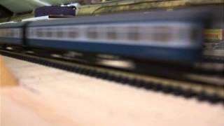 N-gauge Minitrix Class 47 at speed !!