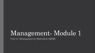 Business Management Module 1 Part 12