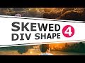Responsive Skewed Background using Border - Razor Slanted Div Shape - Pure CSS Tutorial