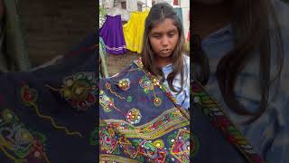 સાડી ₹100😱🛍️Somvari Market Vadodara  #navrattri #shorts #viral #trending  #vadodara